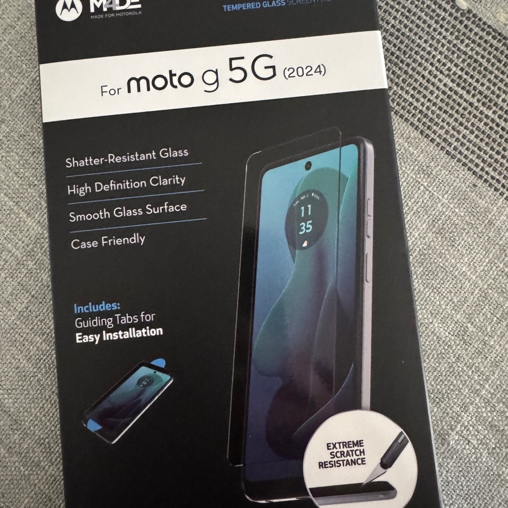 Motorola Black Screen Protector for Moto G 5G